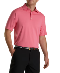 Camiseta FootJoy rosa.