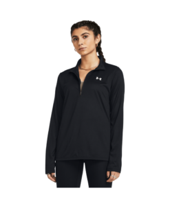 Buzo Tech 1/2 Zip- Solid-Blk Para Mujer
