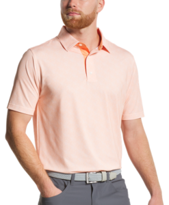 Camiseta Footjoy Speckle Lisle Orange.
