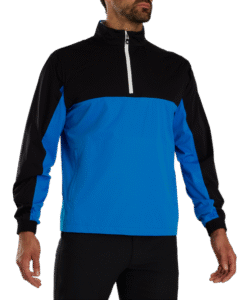 Chaqueta Impermeable FootJoy HydroKnit Pullover Negro/ Azul.