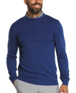 Sueter de cuello redondo azul horizon.